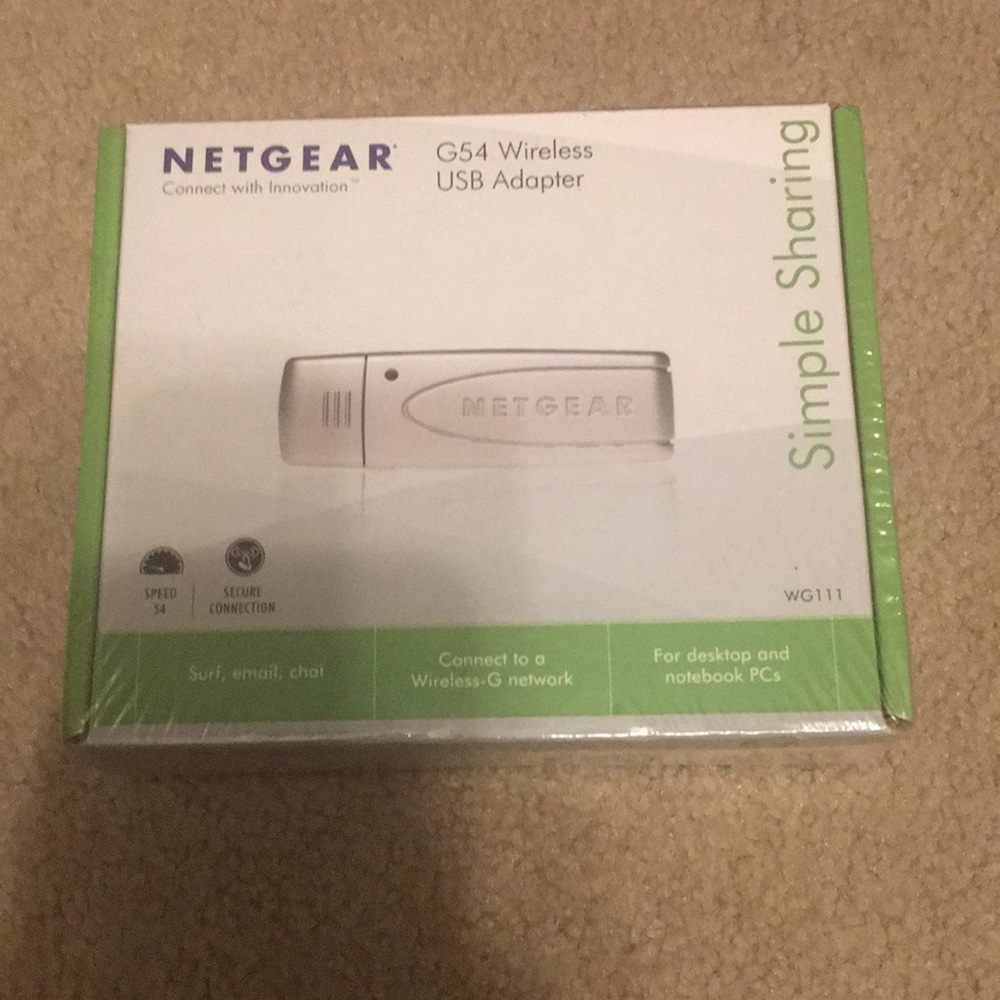 NETGEAR G54 wireless USB adapter WG111